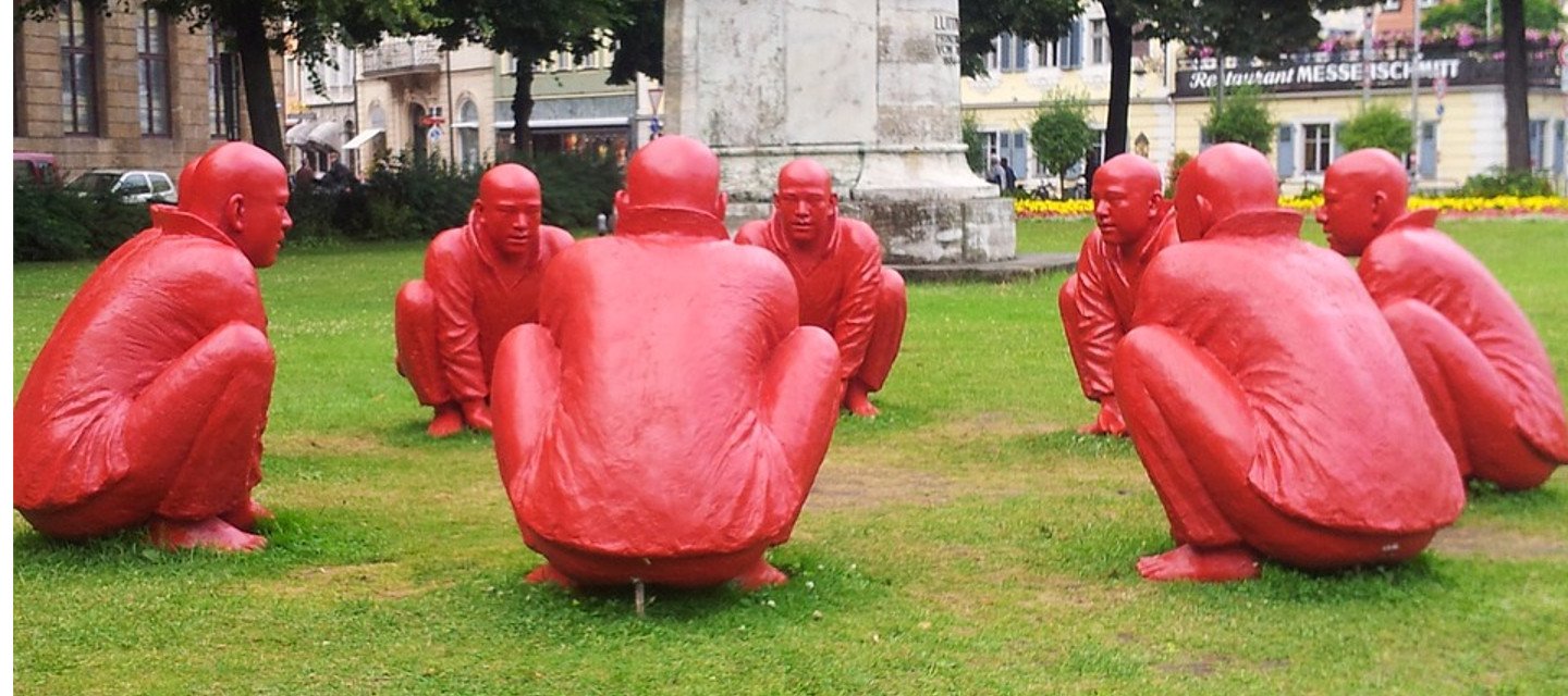 Skulpturengruppe „Meeting“ - Hauptbild